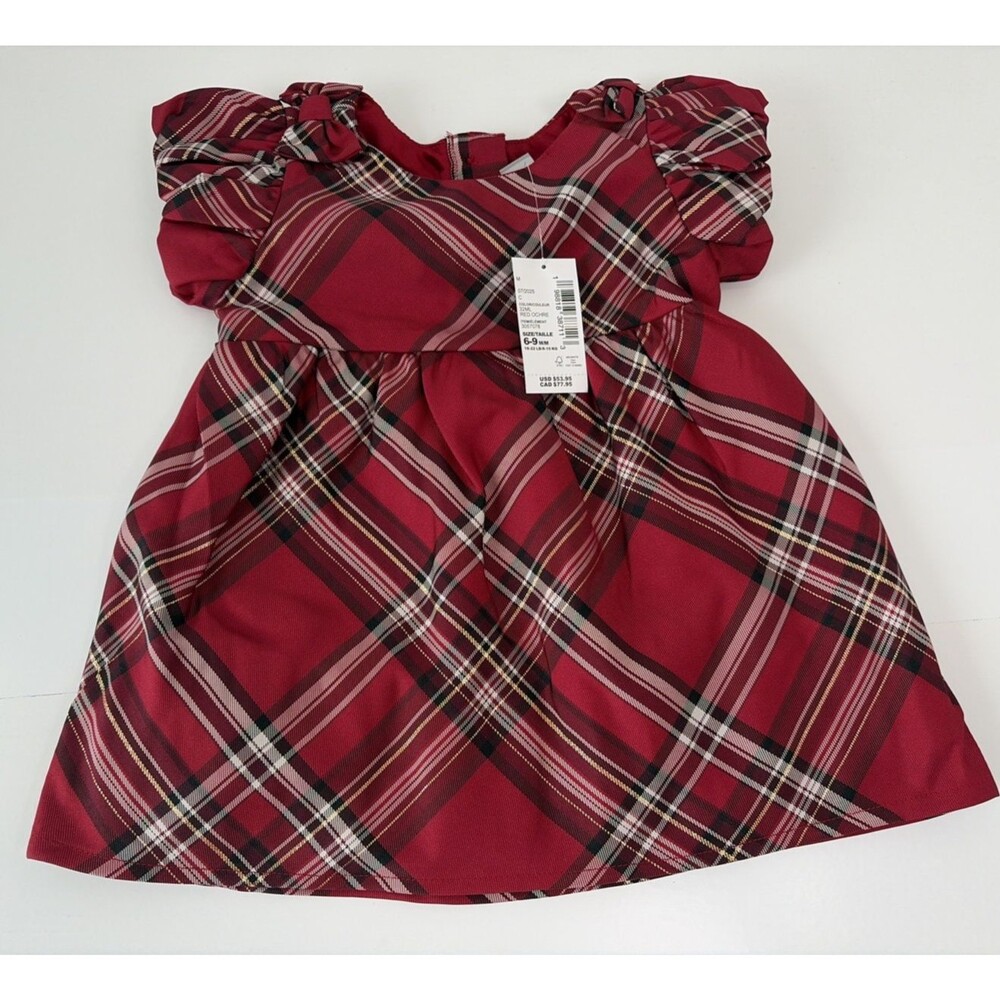 Children’s Place Baby Girl Holiday Dress Lined Multicolor Size 6-9 Months